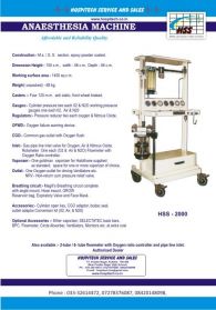 MS Anaesthesia machine
